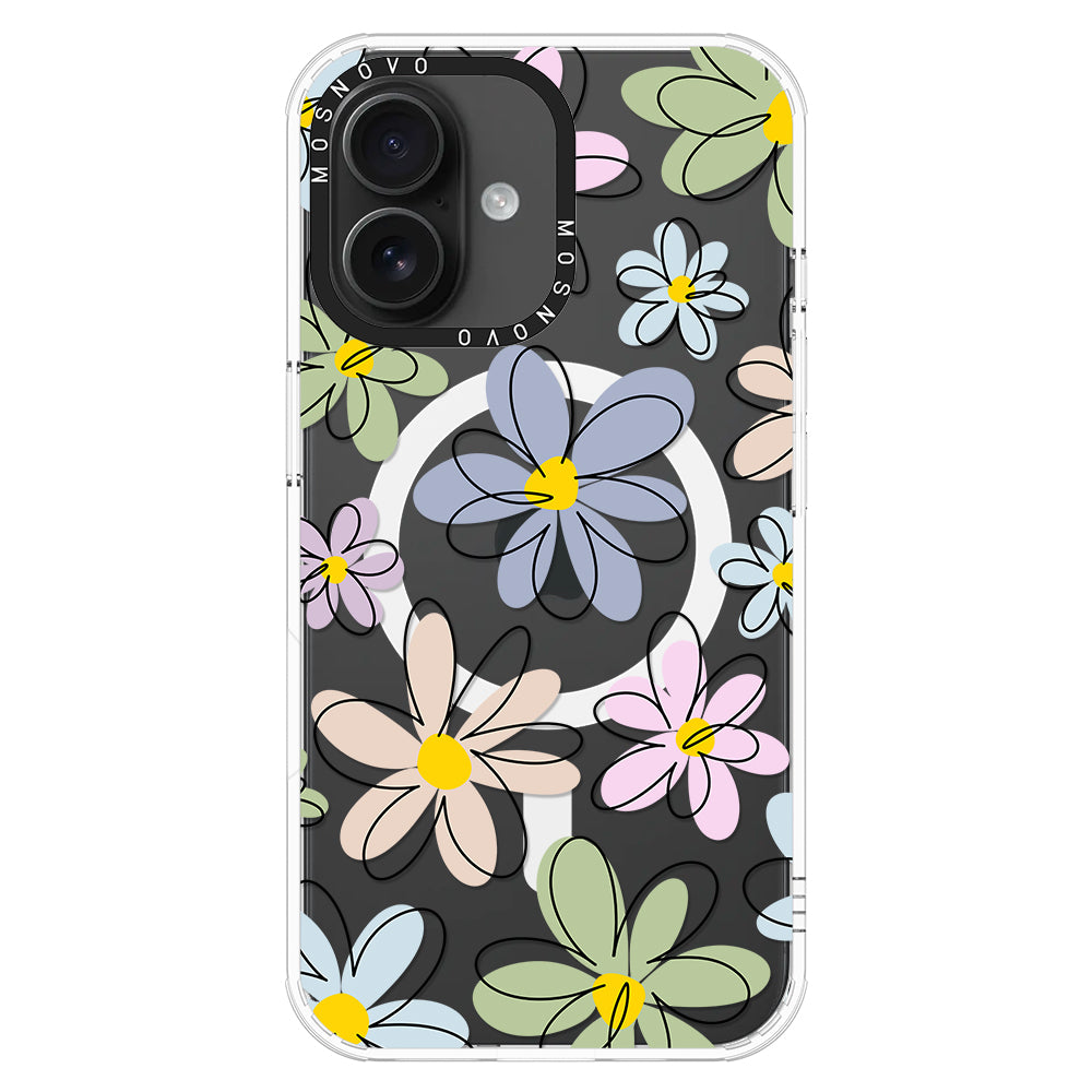 Linear Blooms Phone Case - iPhone 16 Case