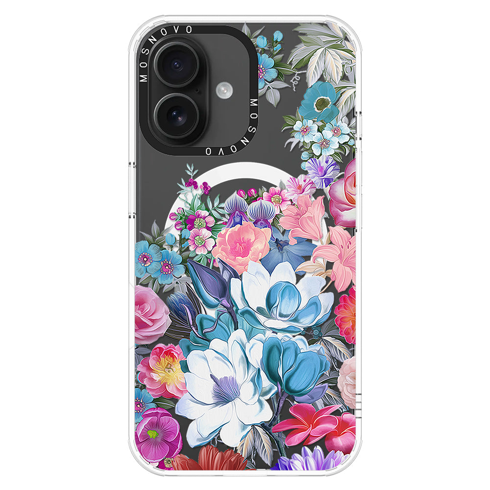 Magnolia Flower Phone Case - iPhone 16 Plus Case - MOSNOVO