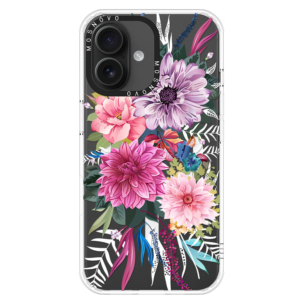 Dahlia Bloom Phone Case - iPhone 16 Plus Case - MOSNOVO