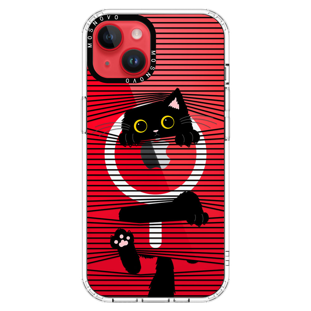 Hidden Black Cat Phone Case - iPhone 14 Plus Case