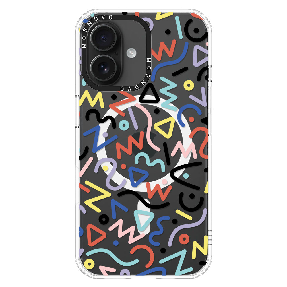 Doodle Art Phone Case - iPhone 16 Plus Case - MOSNOVO