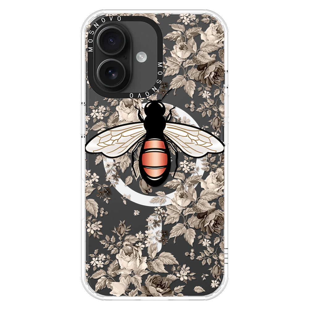 Vintage Bee Phone Case - iPhone 16 Plus Case - MOSNOVO