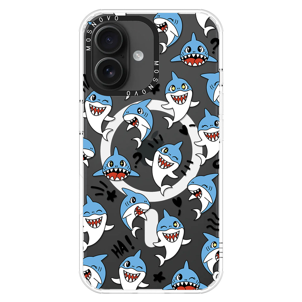 Cute Sharks Phone Case - iPhone 16 Case