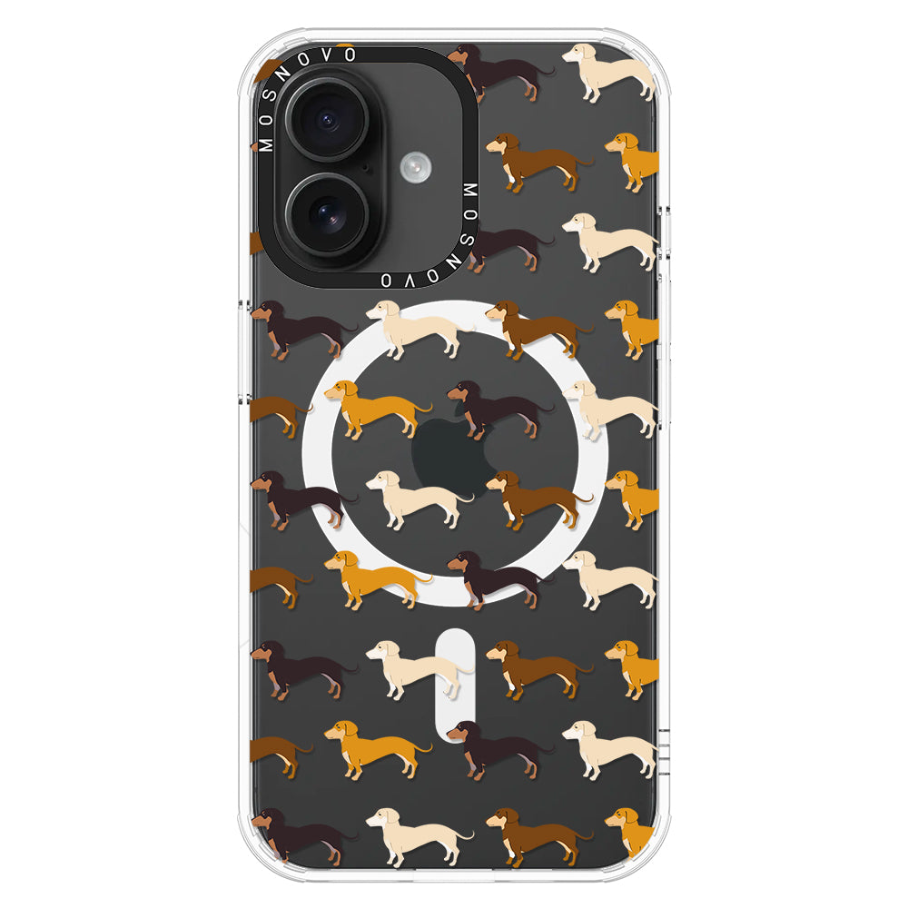 Cute Dachshund Phone Case - iPhone 16 Case - MOSNOVO