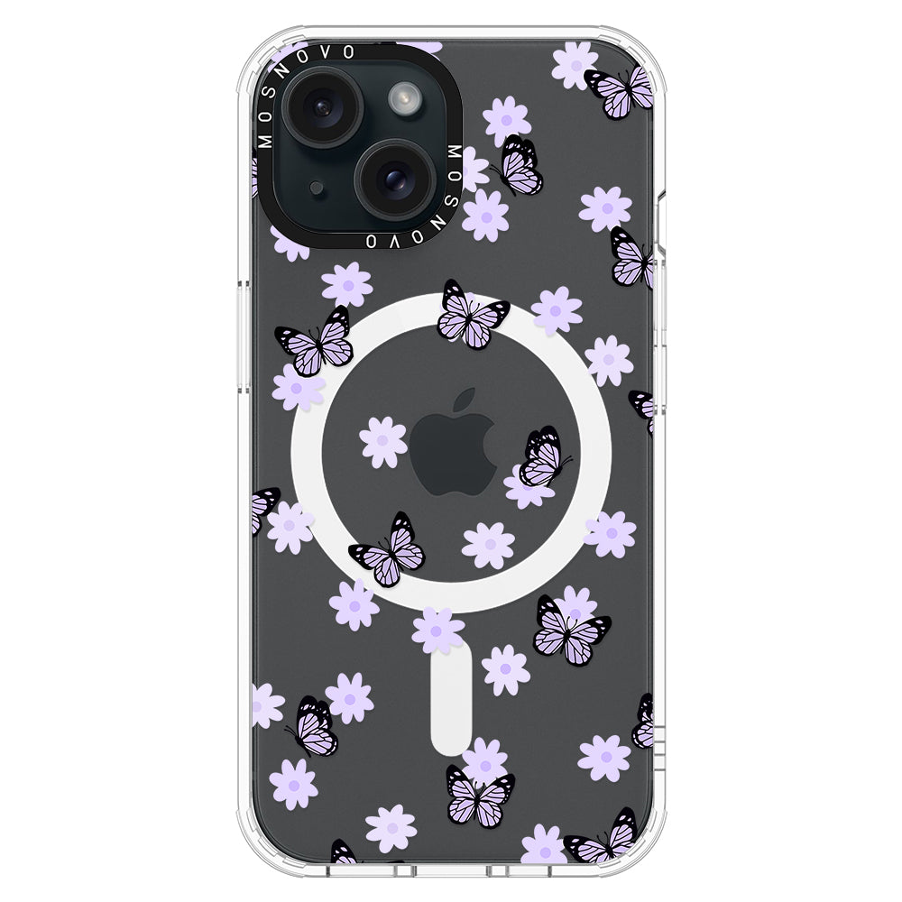 Lilac Butterfly Phone Case - iPhone 15 Case