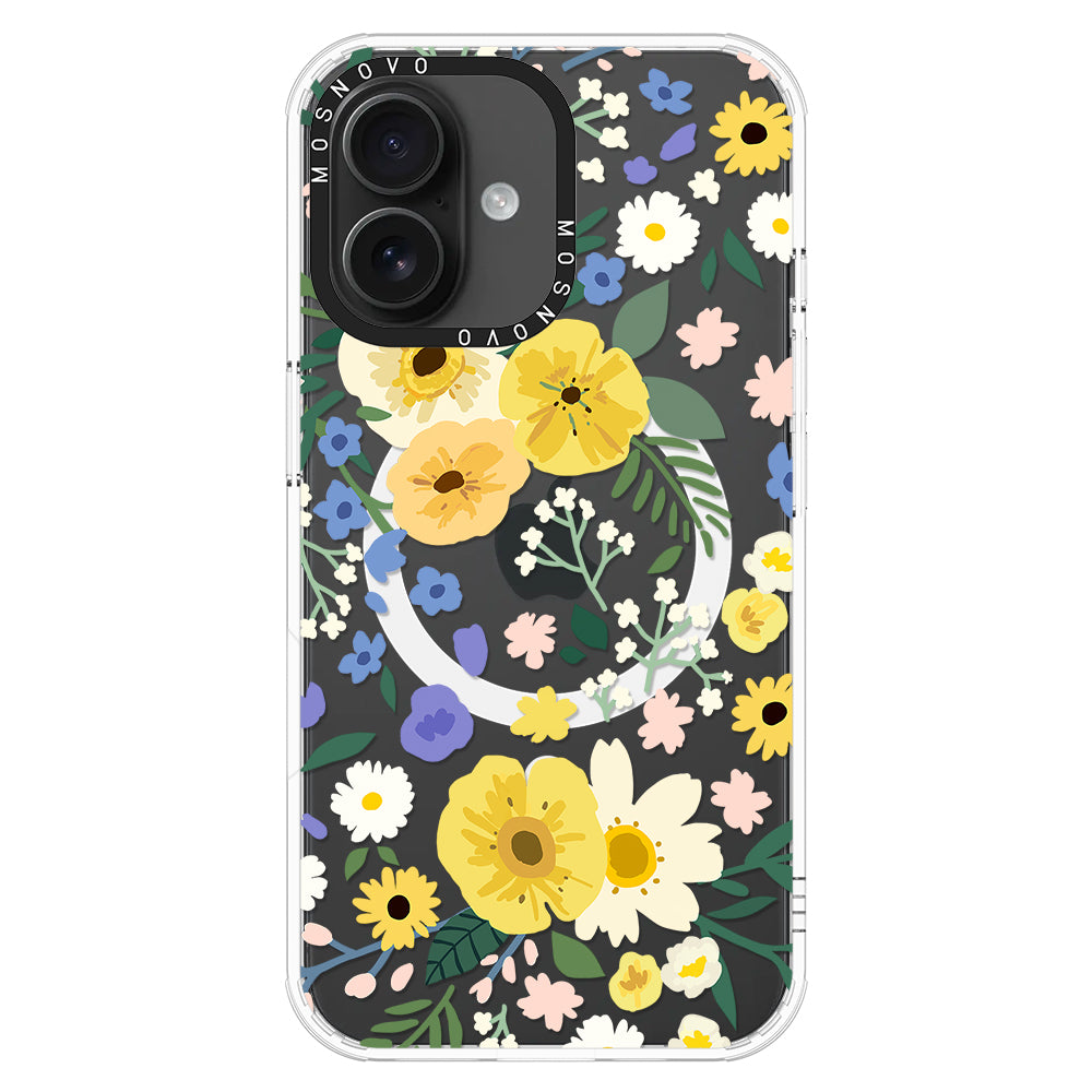 Spring Wild Floral Phone Case - iPhone 16 Plus Case - MOSNOVO