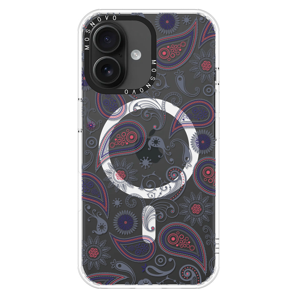 Paisley Phone Case - iPhone 16 Plus Case - MOSNOVO