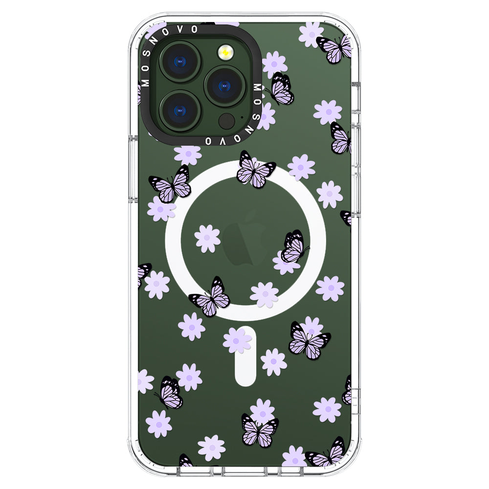 Lilac Butterfly Phone Case - iPhone 13 Pro Case