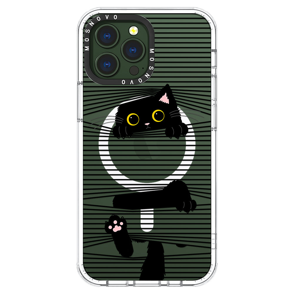 Hidden Black Cat Phone Case - iPhone 13 Pro Max Case