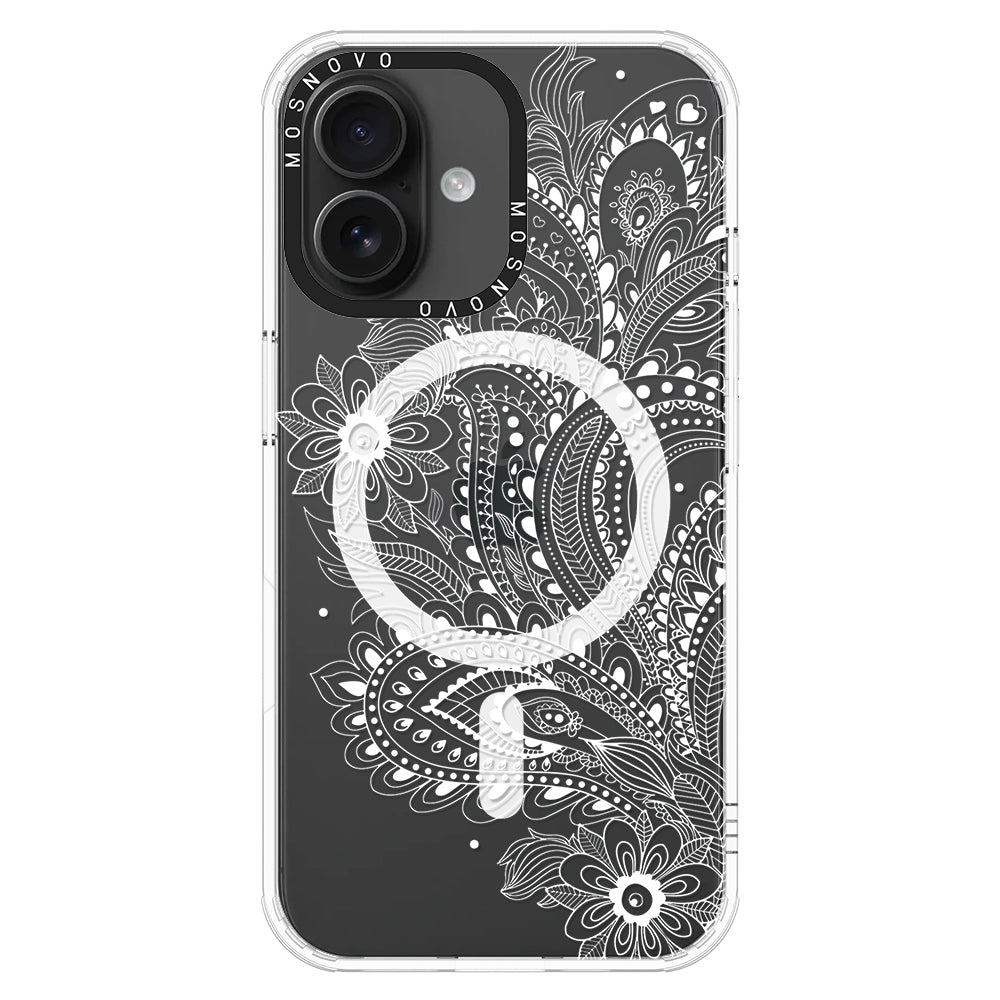 Aesthetic Flower Henna Phone Case - iPhone 16 Case - MOSNOVO