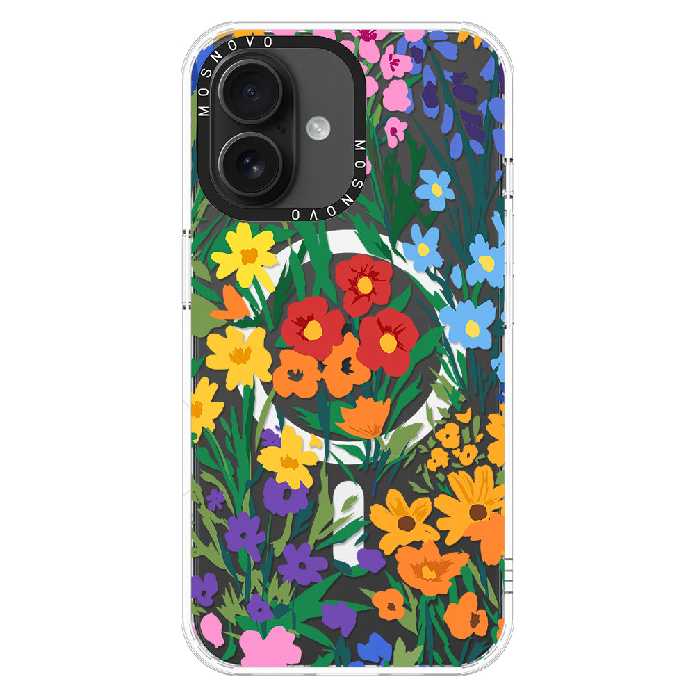 Spring Botanical Flower Floral Phone Case - iPhone 16 Case - MOSNOVO