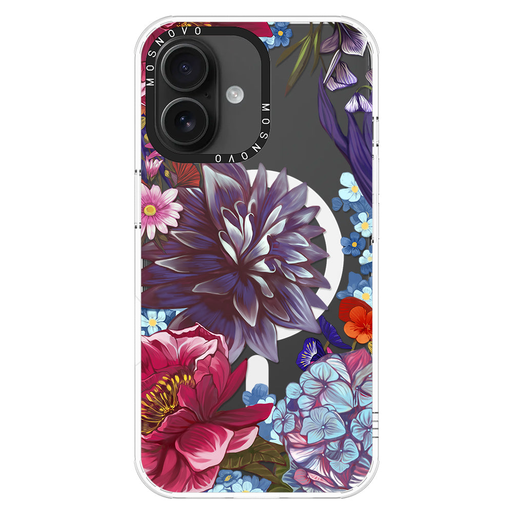 Blue Lilacs Phone Case - iPhone 16 Plus Case - MOSNOVO