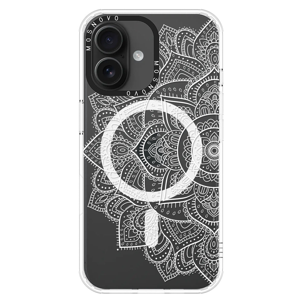 Half Mandala Phone Case - iPhone 16 Plus Case - MOSNOVO