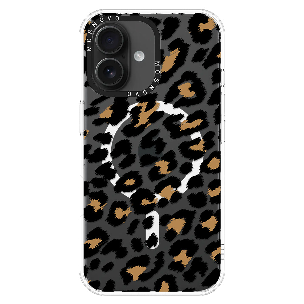 Leopard Print Phone Case - iPhone 16 Case - MOSNOVO