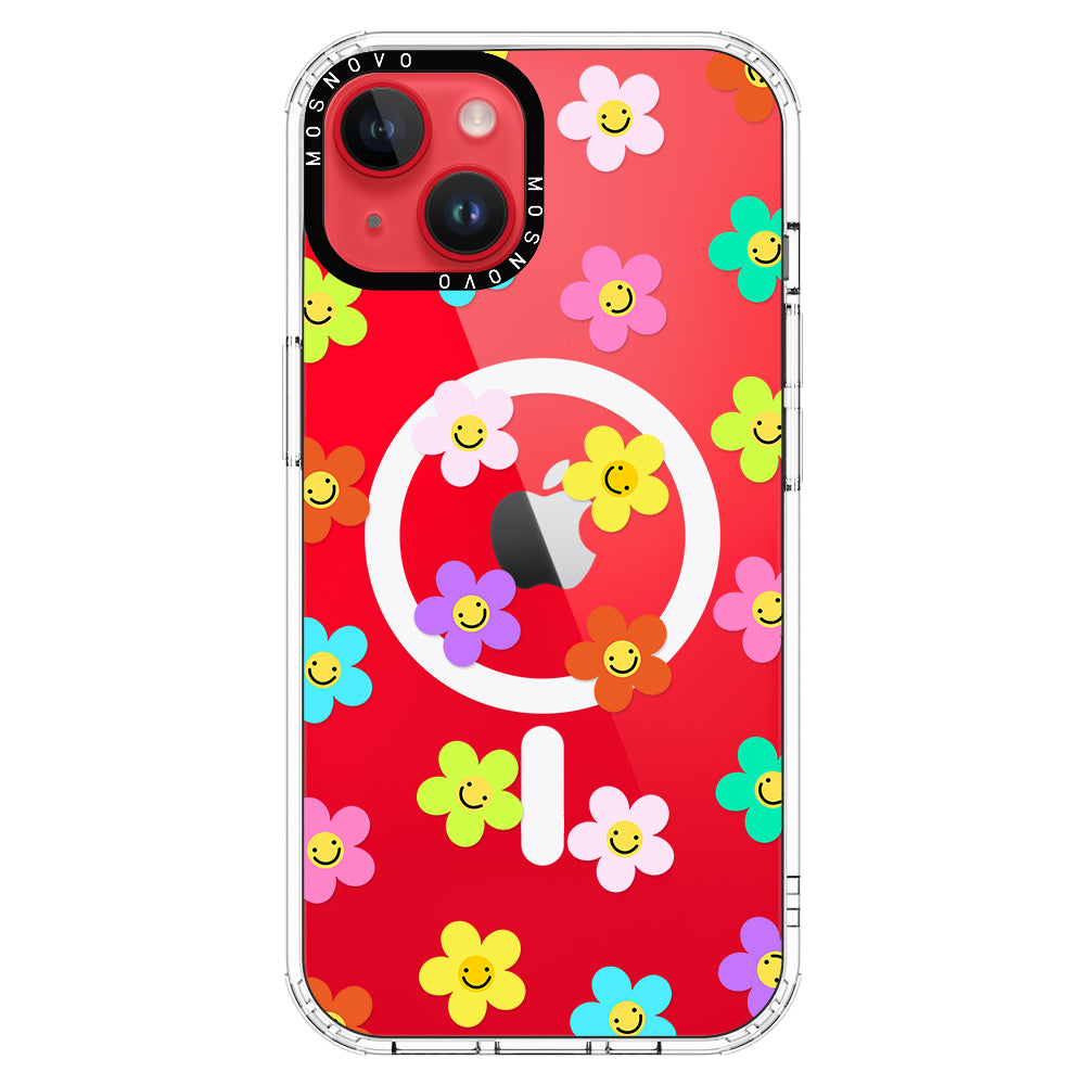 Smile Floral Phone Case - iPhone 14 Case