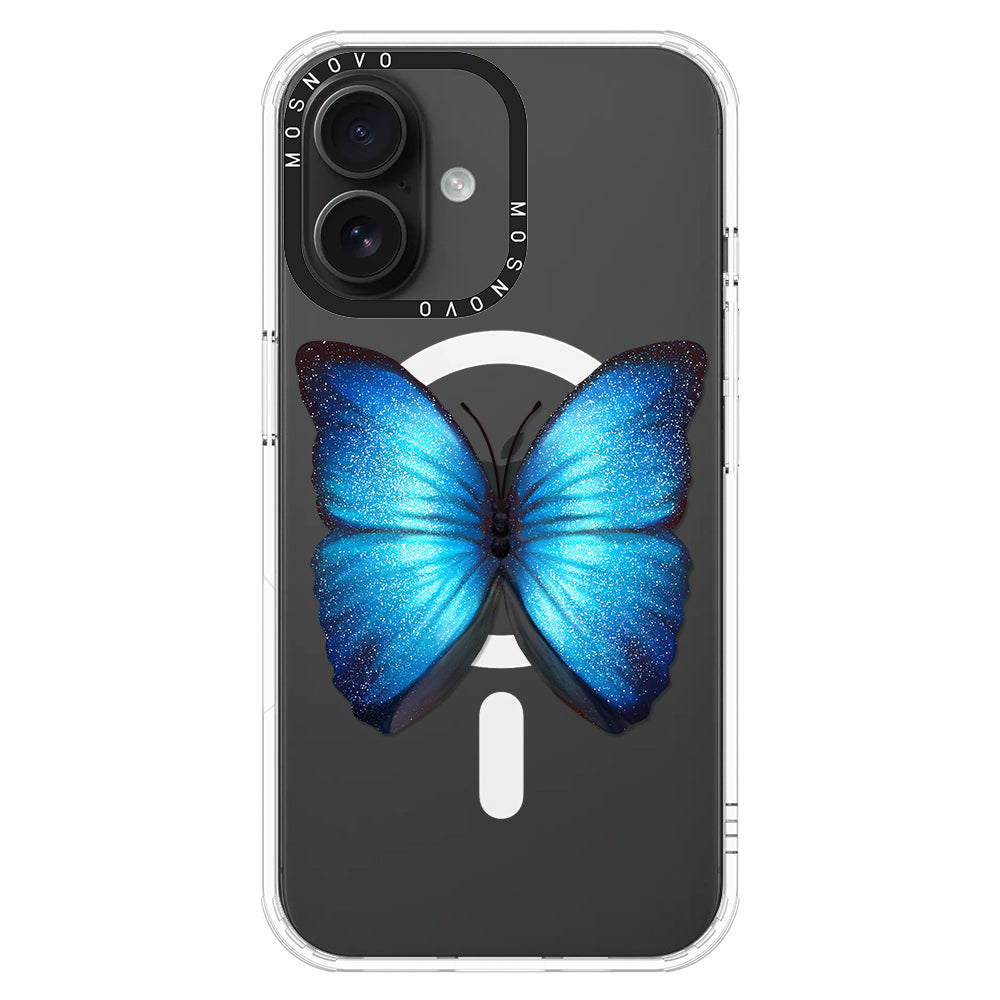 Shimmering Butterfly Phone Case - iPhone 16 Plus Case - MOSNOVO