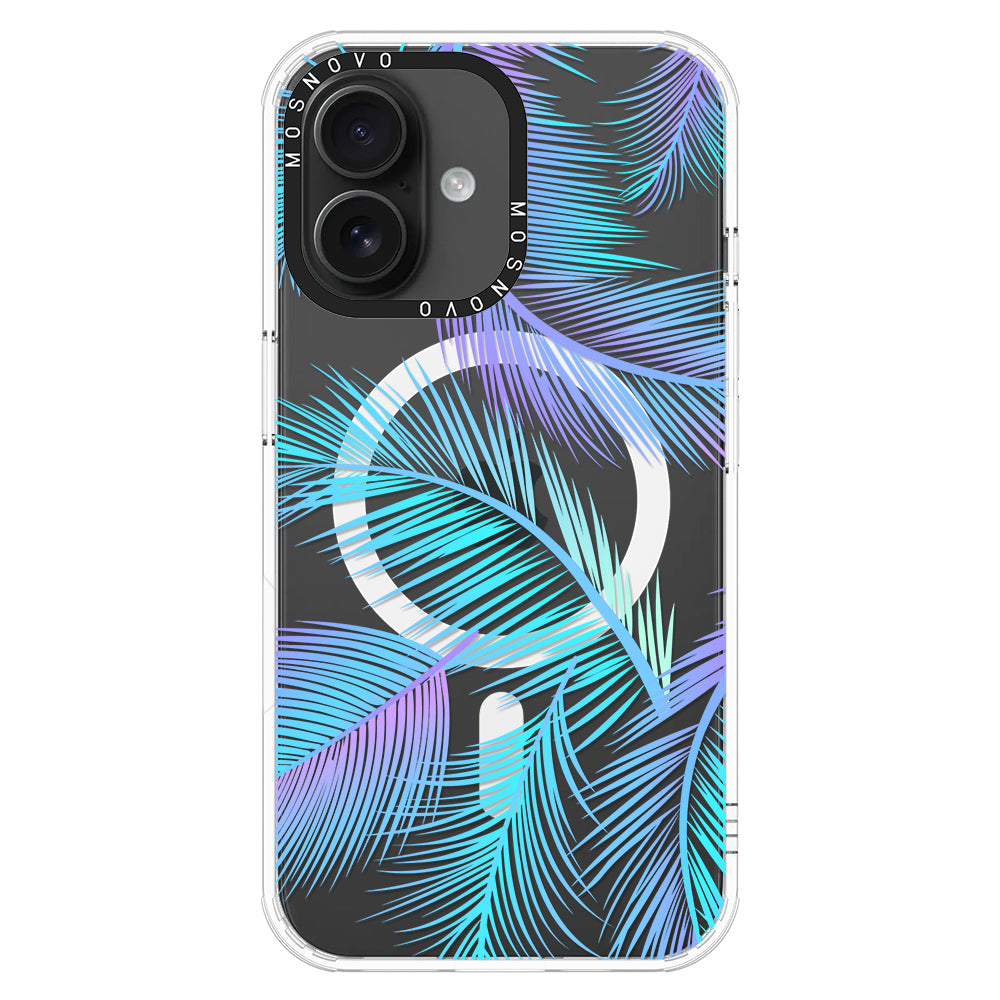 Gradient Tropical Palm Leaf Phone Case - iPhone 16 Case - MOSNOVO