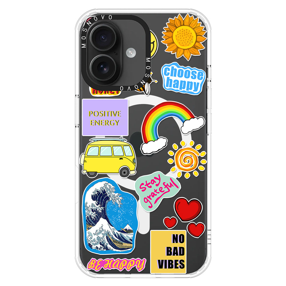 Happy Vibes Phone Case - iPhone 16 Case - MOSNOVO