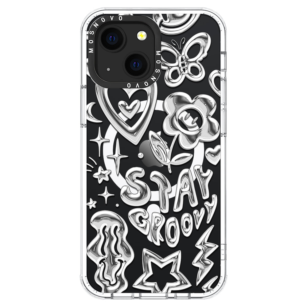 Silver Chrome Art (Flat Print) Phone Case - iPhone 13 Case