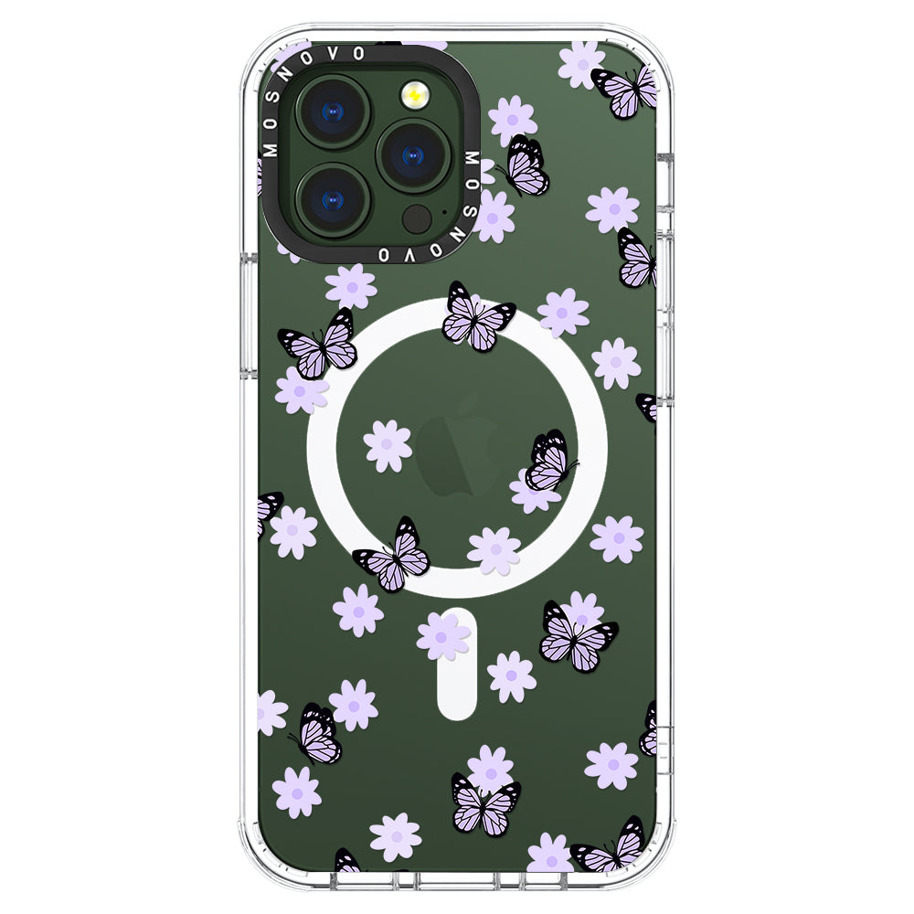 Lilac Butterfly Phone Case - iPhone 13 Pro Max Case