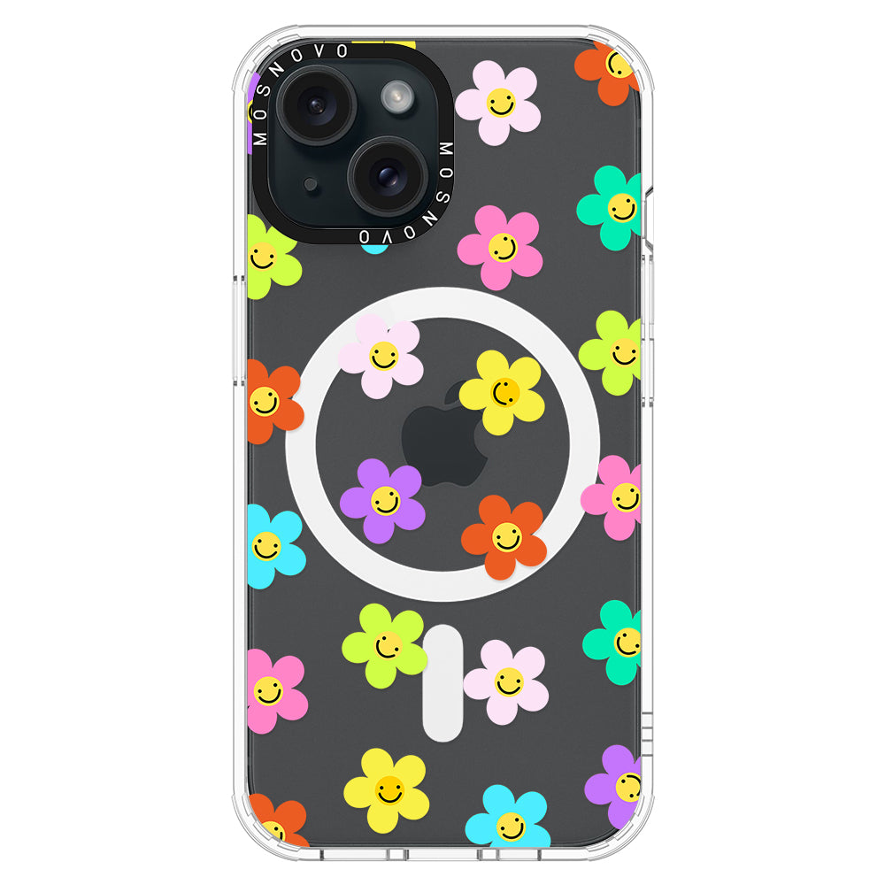 Smile Floral Phone Case - iPhone 15 Case