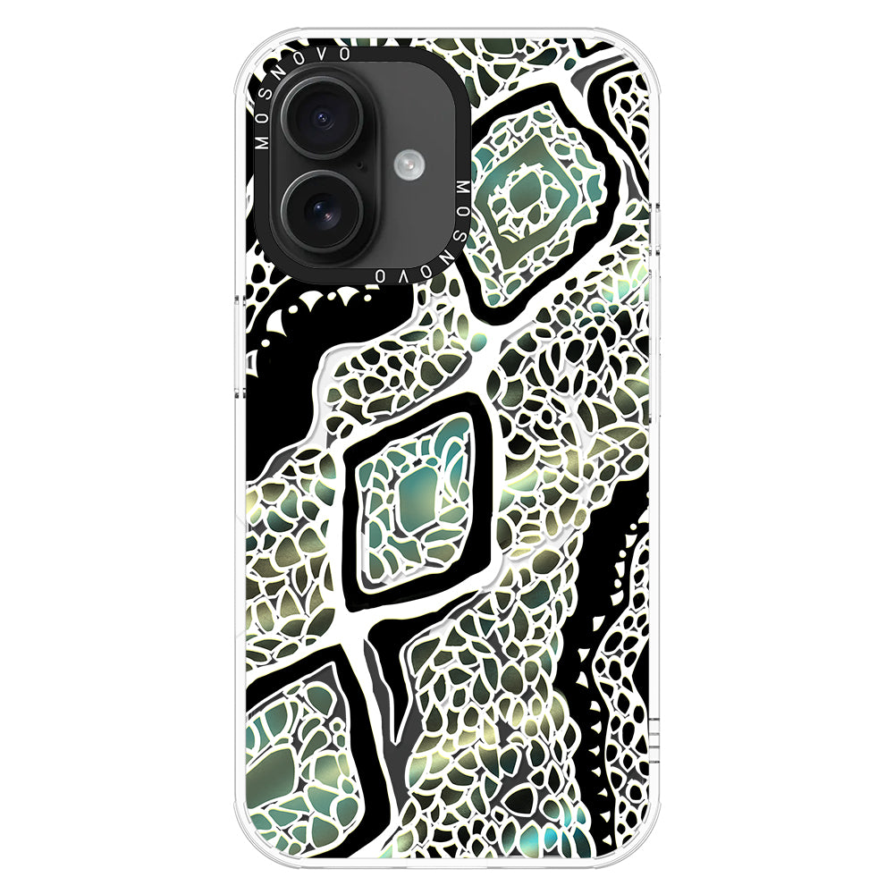 Jade Snake Phone Case - iPhone 16 Plus Case - MOSNOVO