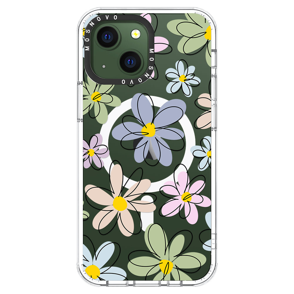 Linear Blooms Phone Case - iPhone 13 Case