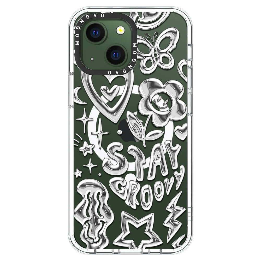 Silver Chrome Art (Flat Print) Phone Case - iPhone 13 Case