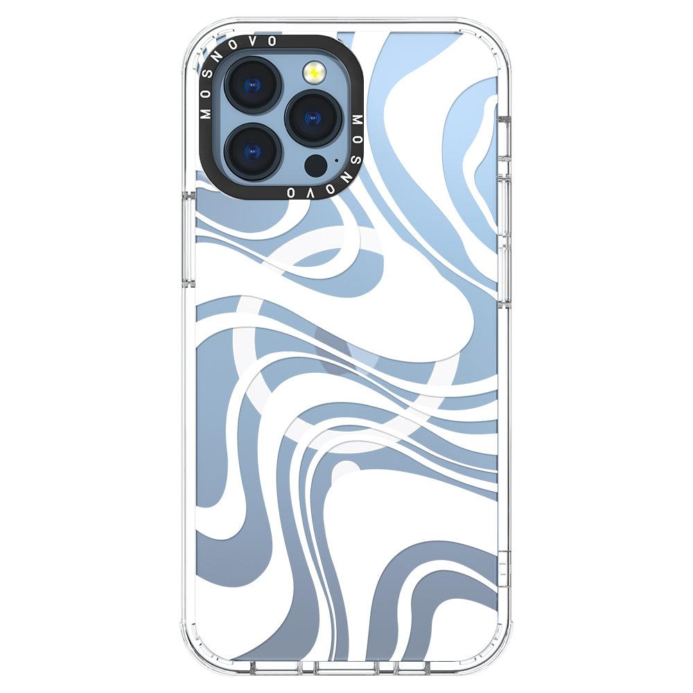 White Swirl Phone Case - iPhone 13 Pro Max Case