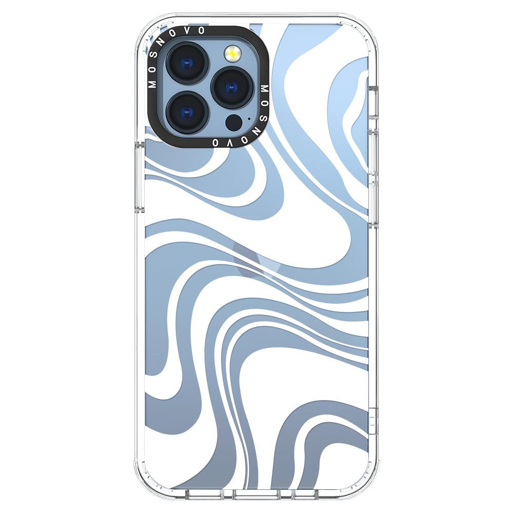 White Swirl Phone Case - iPhone 13 Pro Max Case