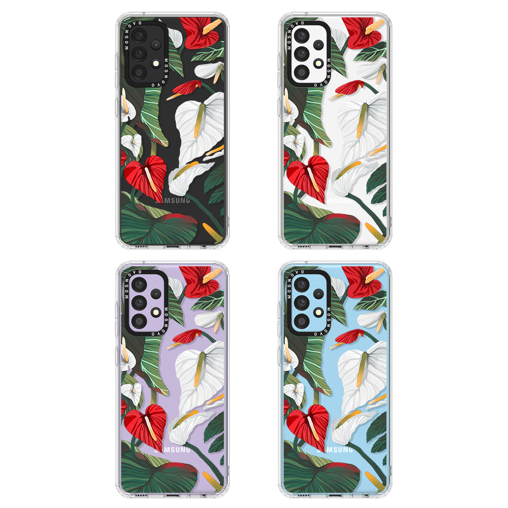 Anthurium Phone Case - Samsung Galaxy A52 & A52 Case - MOSNOVO