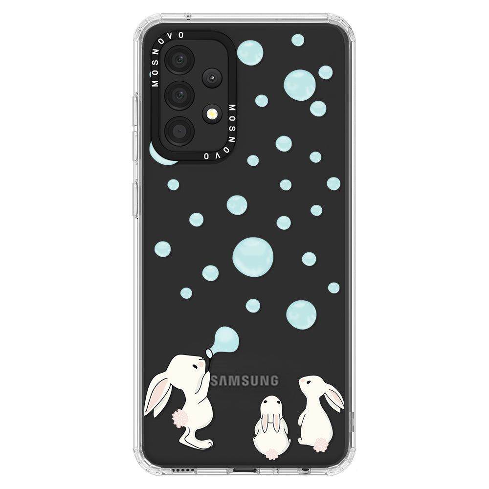 Bunny Blow Bubble Phone Case - Samsung Galaxy A52 & A52 Case - MOSNOVO