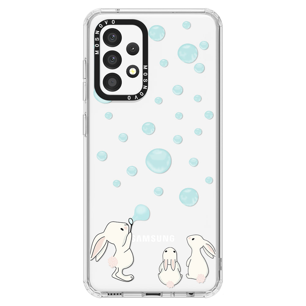 Bunny Blow Bubble Phone Case - Samsung Galaxy A52 & A52 Case - MOSNOVO