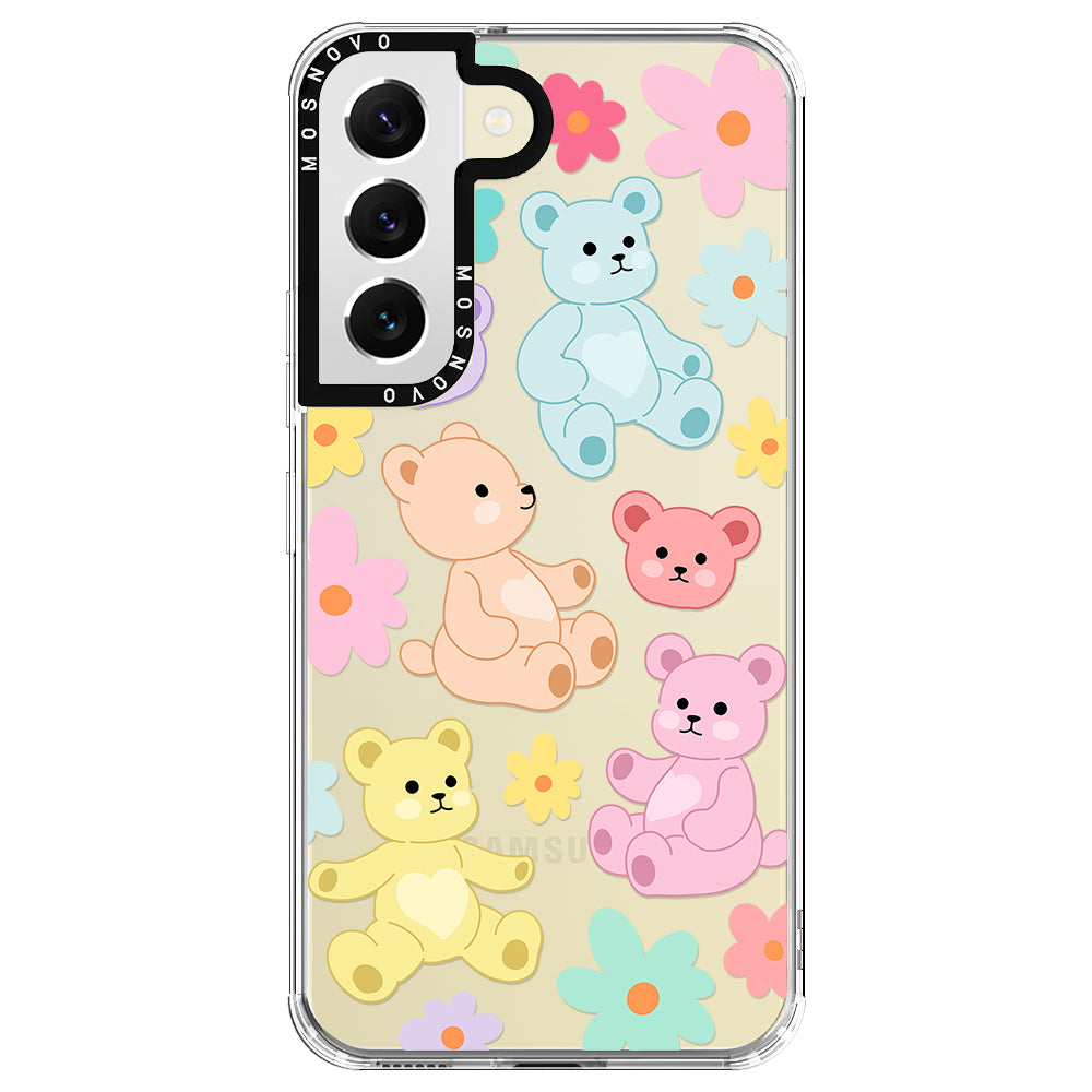 Cute Teddy Bear Phone Case - Samsung Galaxy S22 Plus Case - MOSNOVO