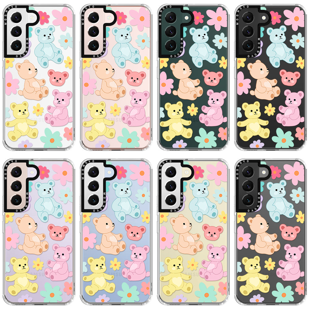 Cute Teddy Bear Phone Case - Samsung Galaxy S22 Plus Case - MOSNOVO