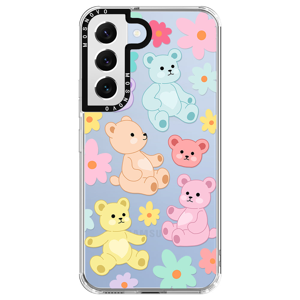 Cute Teddy Bear Phone Case - Samsung Galaxy S22 Plus Case - MOSNOVO