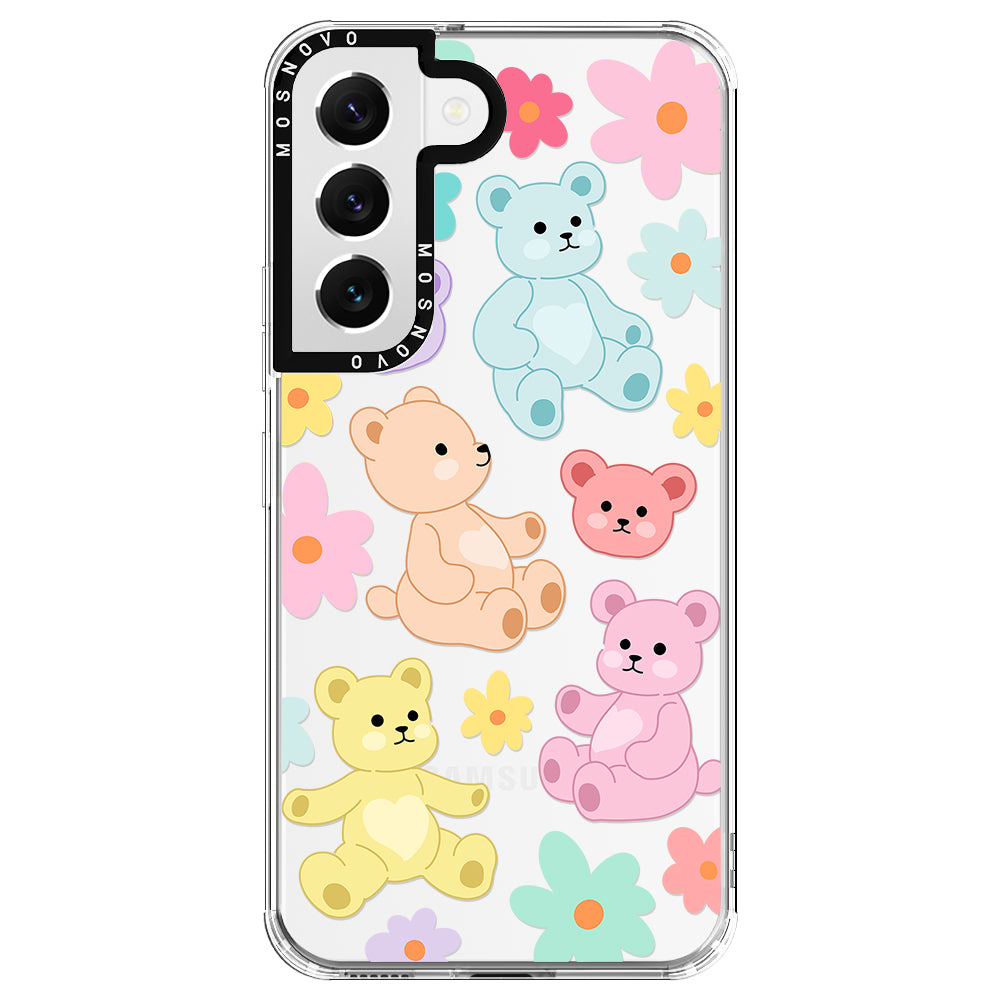 Cute Teddy Bear Phone Case - Samsung Galaxy S22 Plus Case - MOSNOVO