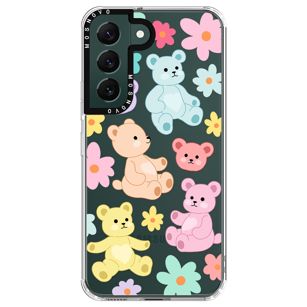 Cute Teddy Bear Phone Case - Samsung Galaxy S22 Plus Case - MOSNOVO