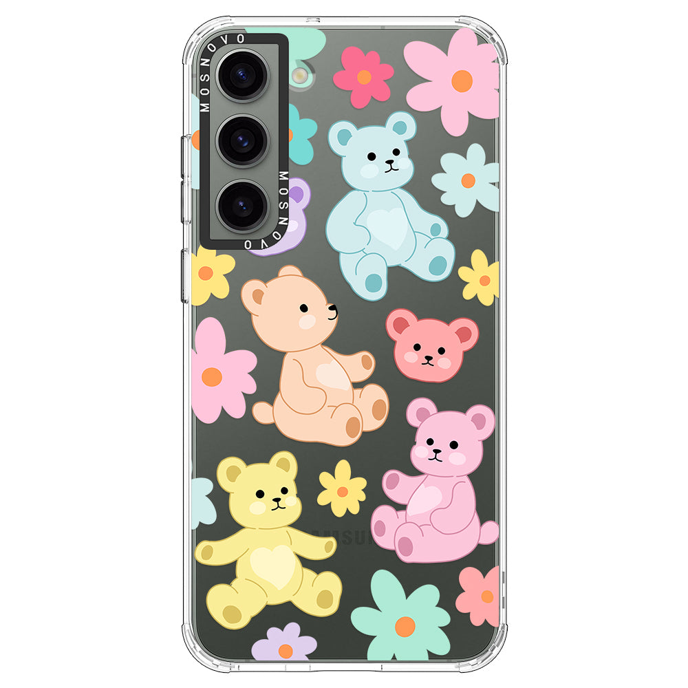 Cute Teddy Bear Phone Case - Samsung Galaxy S23 Plus Case - MOSNOVO