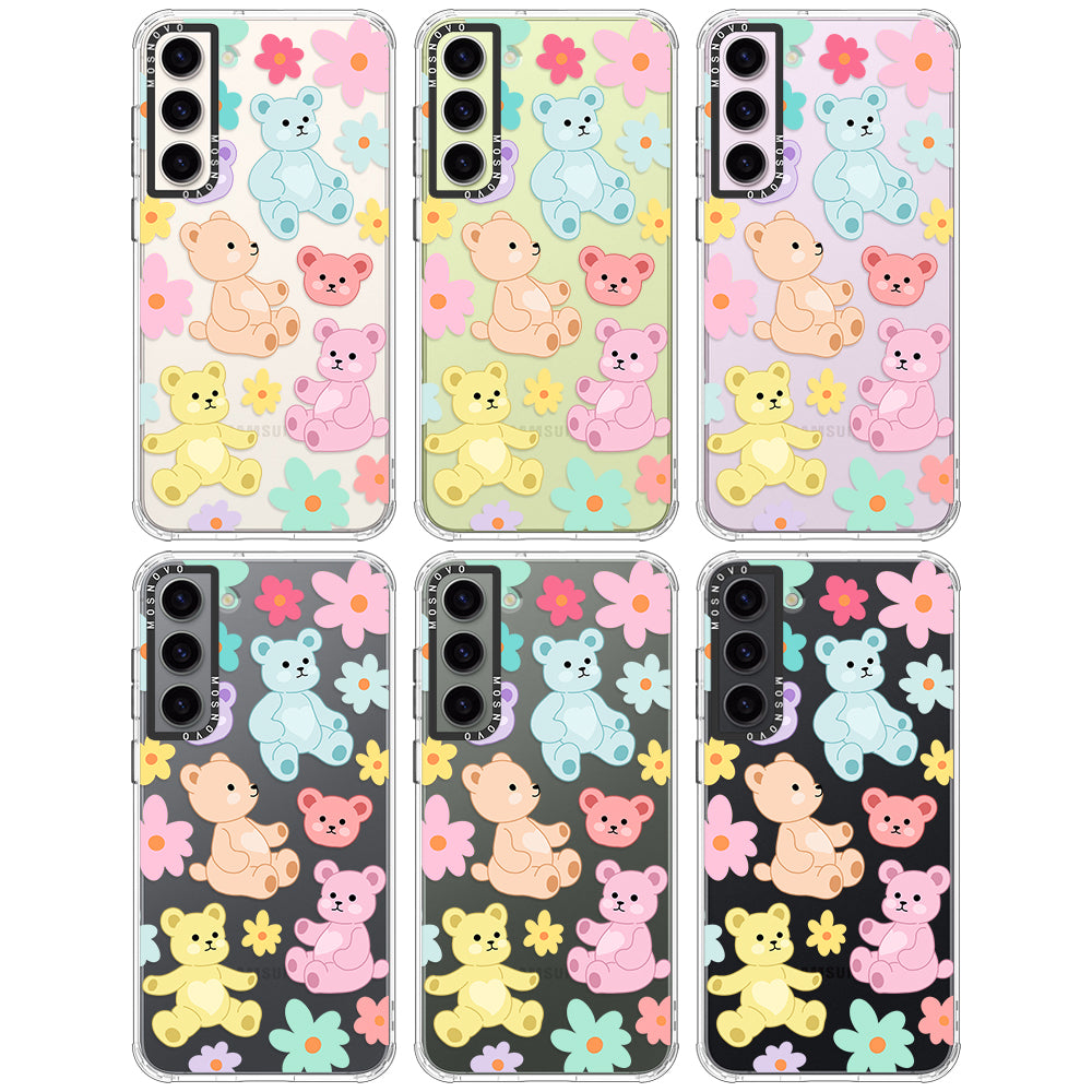 Cute Teddy Bear Phone Case - Samsung Galaxy S23 Plus Case - MOSNOVO