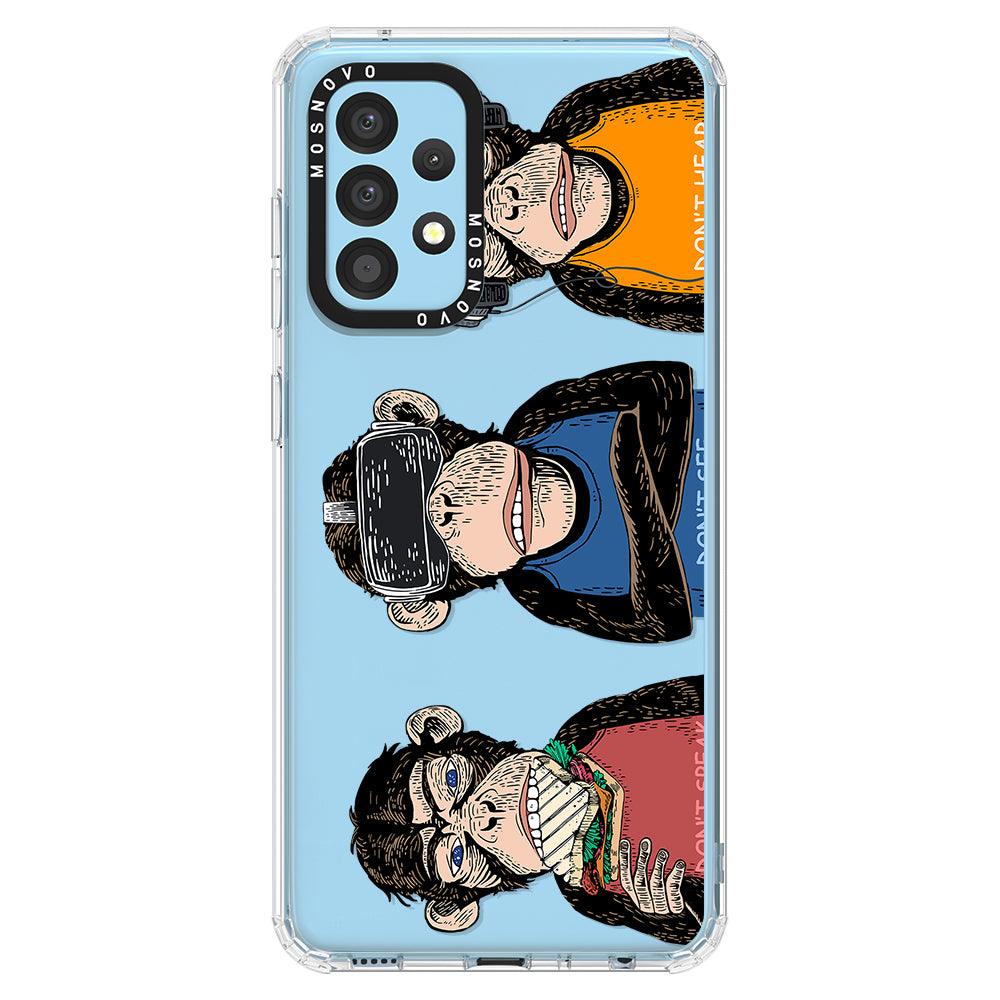 Don't Speak, Don't See,Don't Hear Phone Case - Samsung Galaxy A52 & A52 Case - MOSNOVO