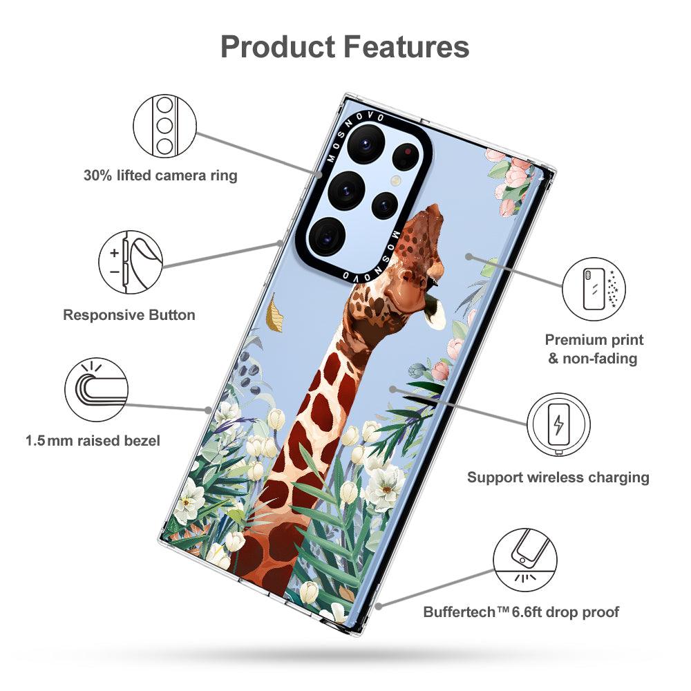 Giraffe Garden Phone Case - Samsung Galaxy S22 Ultra Case - MOSNOVO