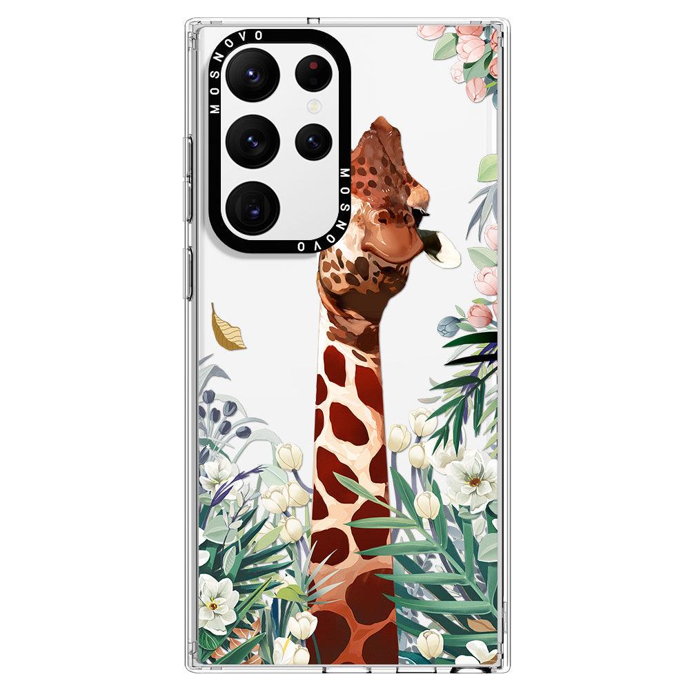 Giraffe Garden Phone Case - Samsung Galaxy S22 Ultra Case - MOSNOVO