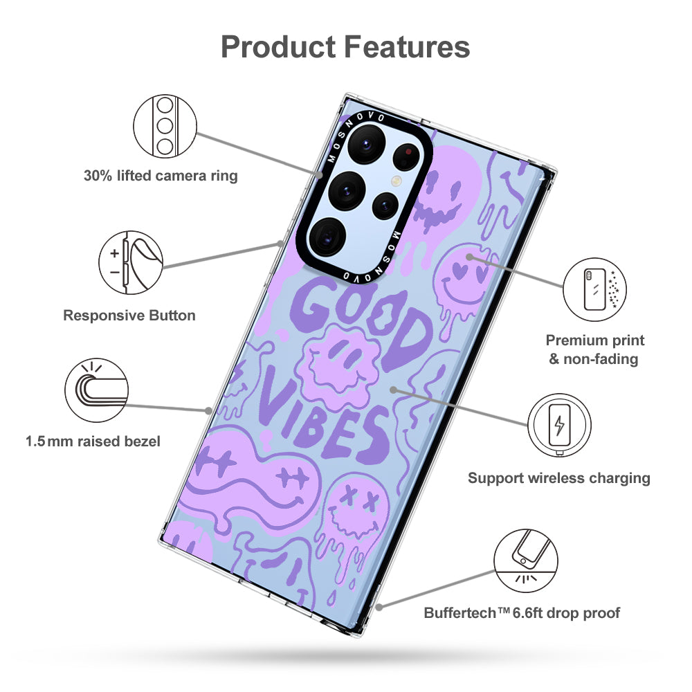 Good Vibes Phone Case - Samsung Galaxy S22 Ultra Case - MOSNOVO