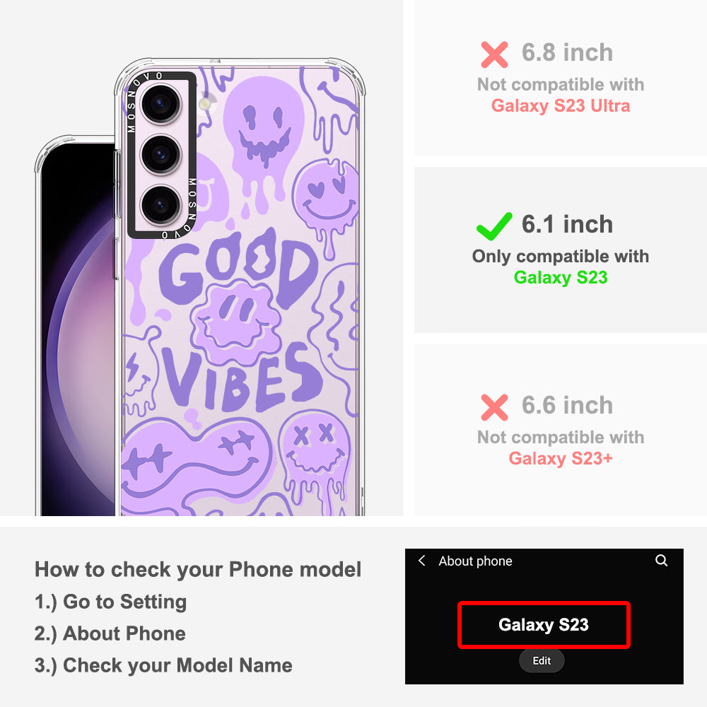 Good Vibes Phone Case - Samsung Galaxy S23 Case - MOSNOVO