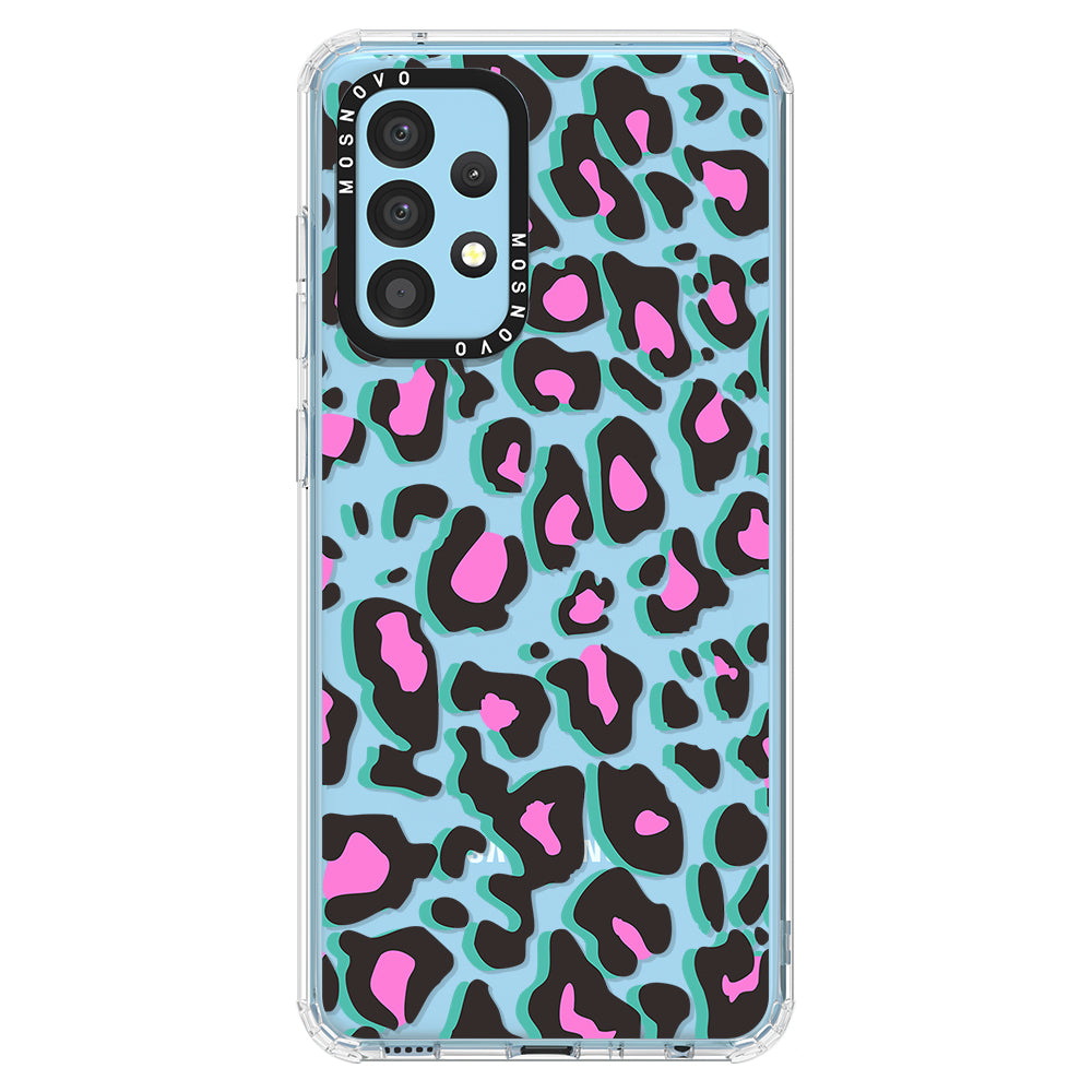 Hot Pink Leopard Print Phone Case - Samsung Galaxy A52 & A52 Case - MOSNOVO