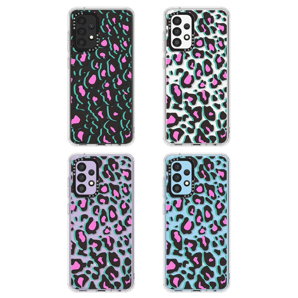 Hot Pink Leopard Print Phone Case - Samsung Galaxy A52 & A52 Case - MOSNOVO