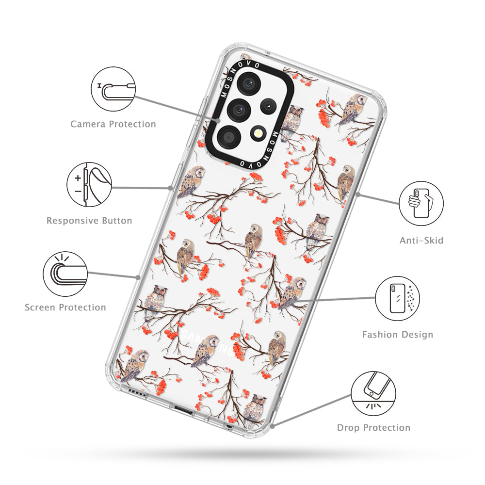 Owl Phone Case - Samsung Galaxy A52 & A52 Case - MOSNOVO