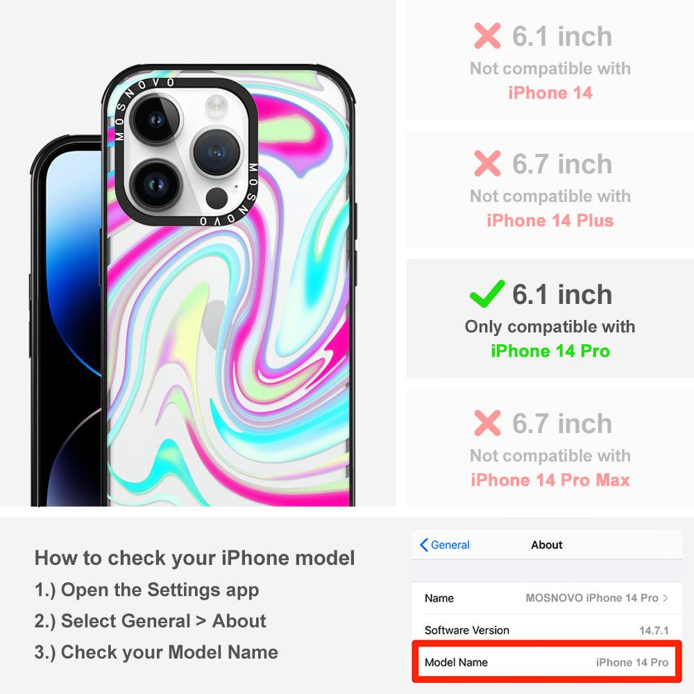 Psychedelic Swirls Phone Case - iPhone 14 Pro Case - MOSNOVO
