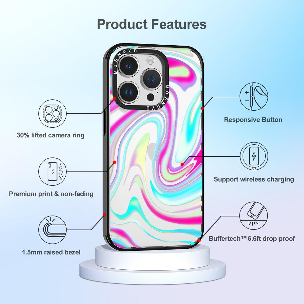 Psychedelic Swirls Phone Case - iPhone 14 Pro Case - MOSNOVO